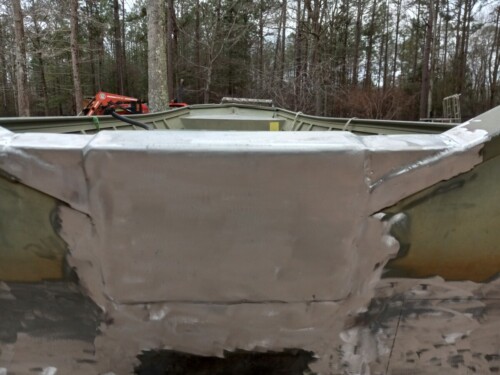 Transom rebuild and bracing