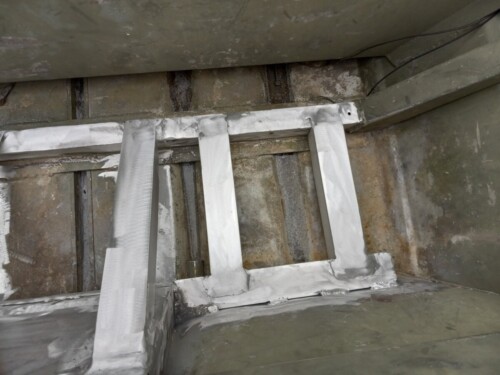 Transom rebuild and bracing