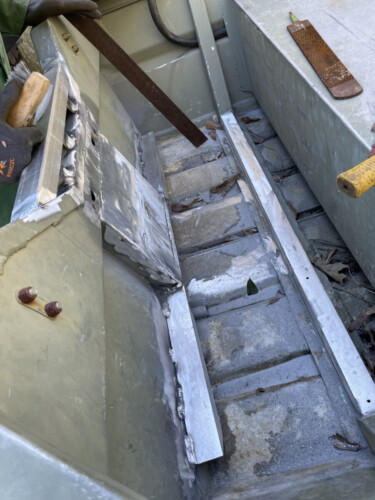 Transom rebuild and bracing