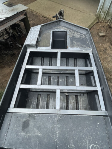 12' John Boat front deck and trolling motor mod