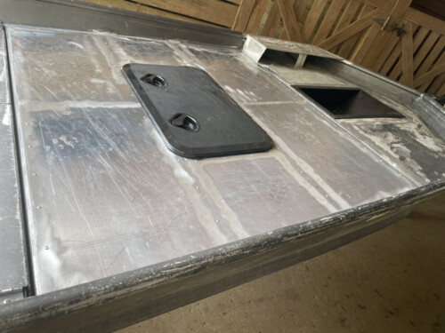 12' John Boat front deck and trolling motor mod